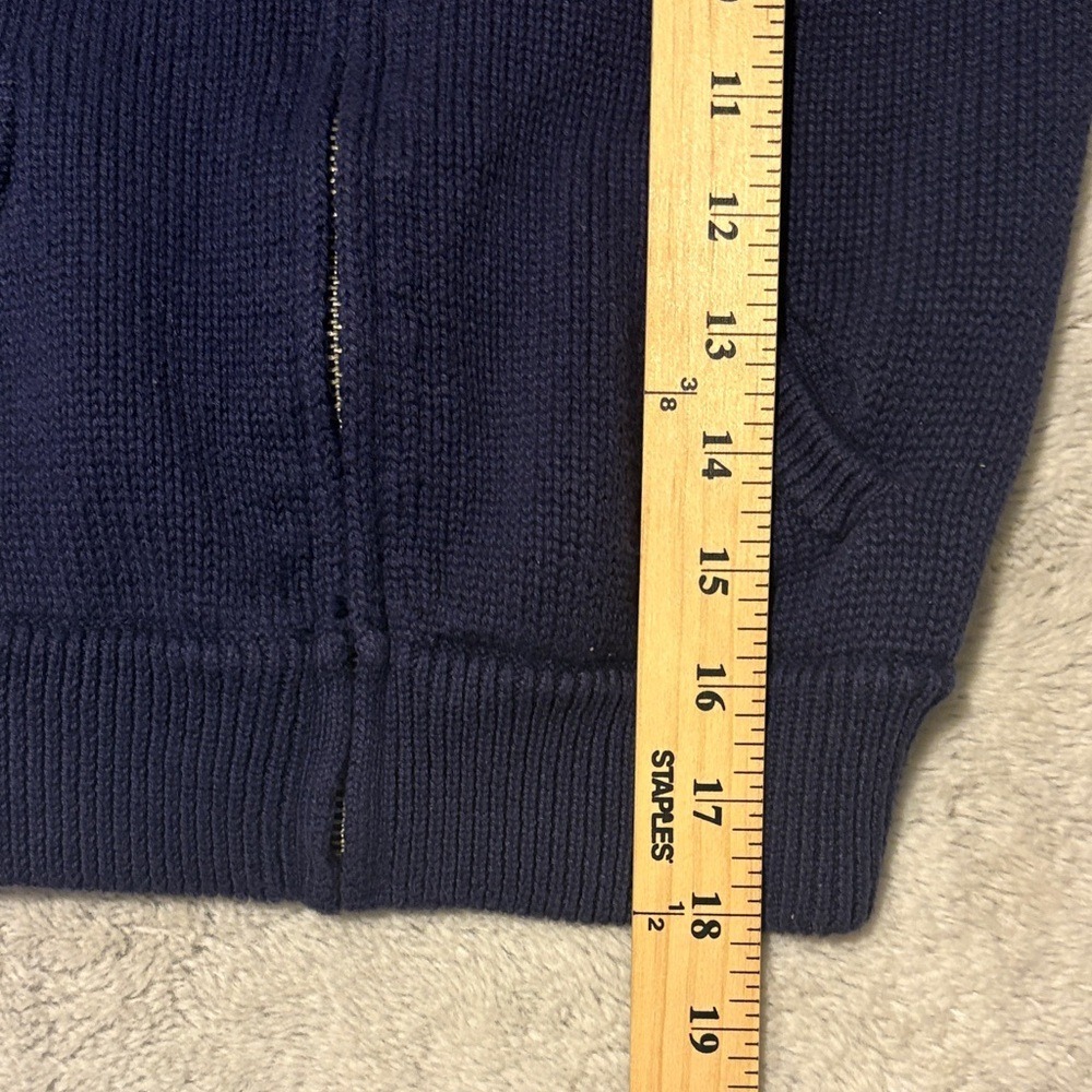 Polo by Ralph Lauren Boys Sweater Pony Logo Full Zip Knit Cardigan Preppy Blue 6 - Picture 7 of 8